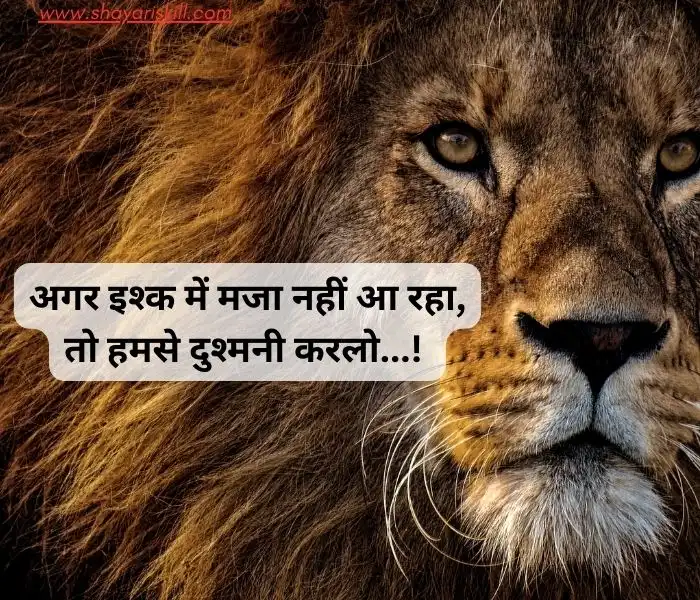 Instagram attitude shayari in hindi