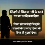 sorry shayari in hindi