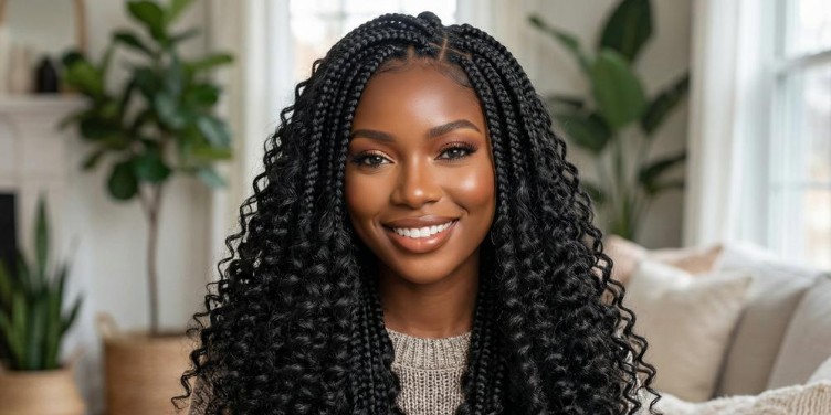 Chic and Easy: CurlyMe Feather Crochet Human Hair Meets Glueless Wigs